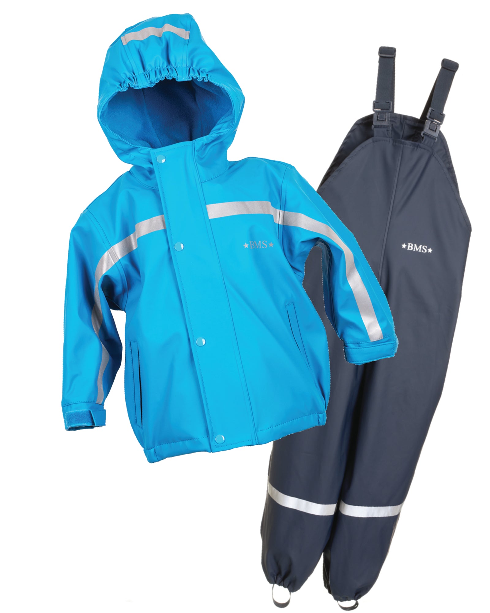Regenanzug Hellblau/Dunkelblau Winter | BMS