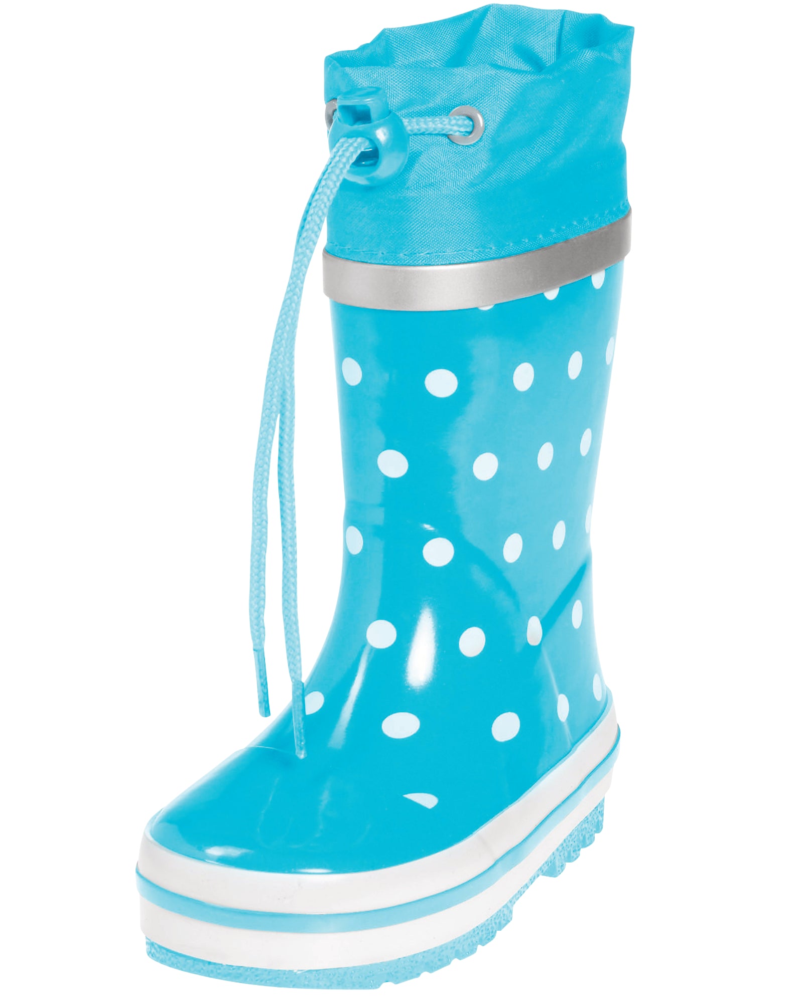 Kindergummistiefel Türkis/Weiß | Playshoes