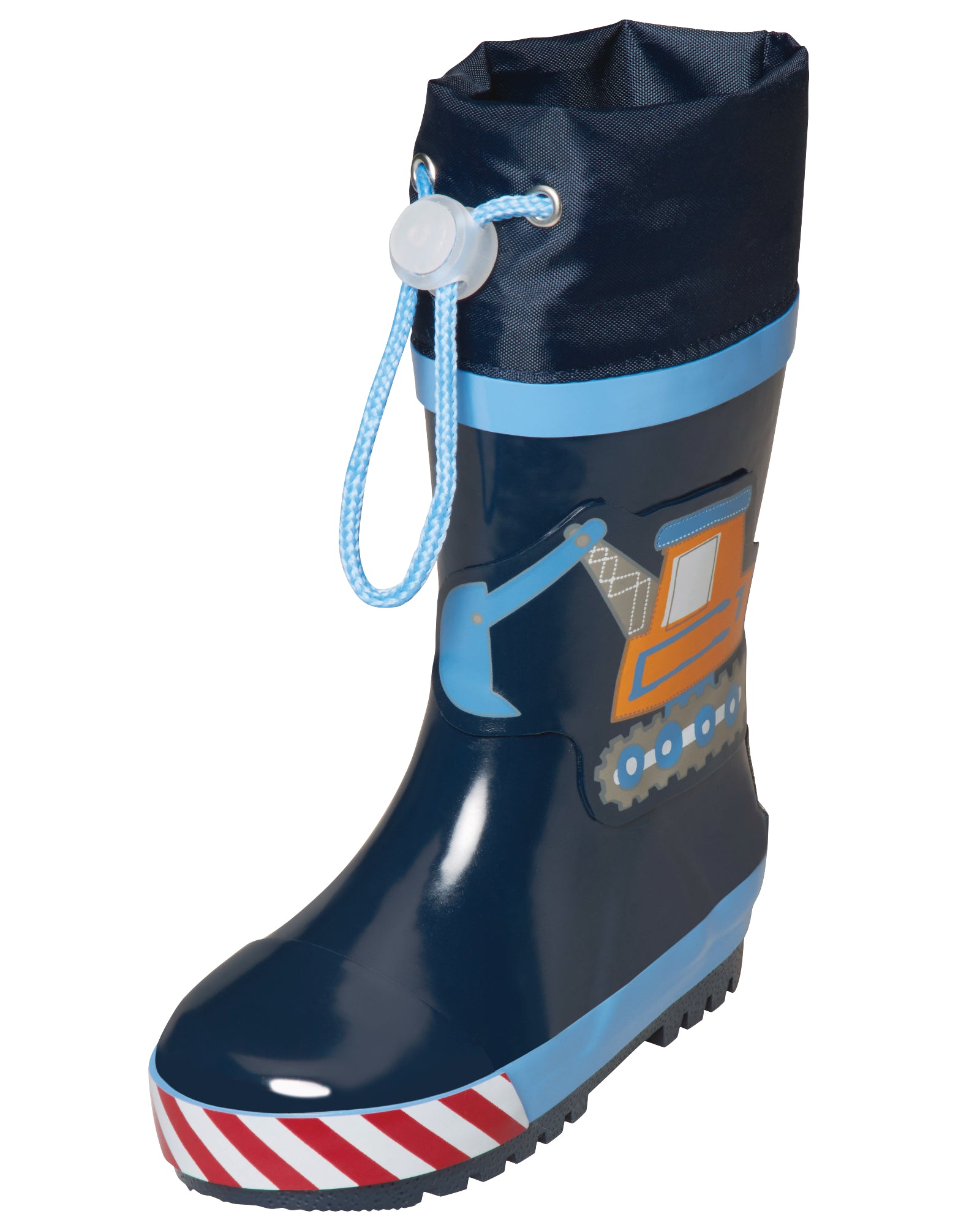 Kindergummistiefel Baustelle Blau | Playshoes