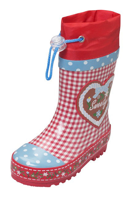Kinder Gummistiefel "Landhaus" in Rot/Blau