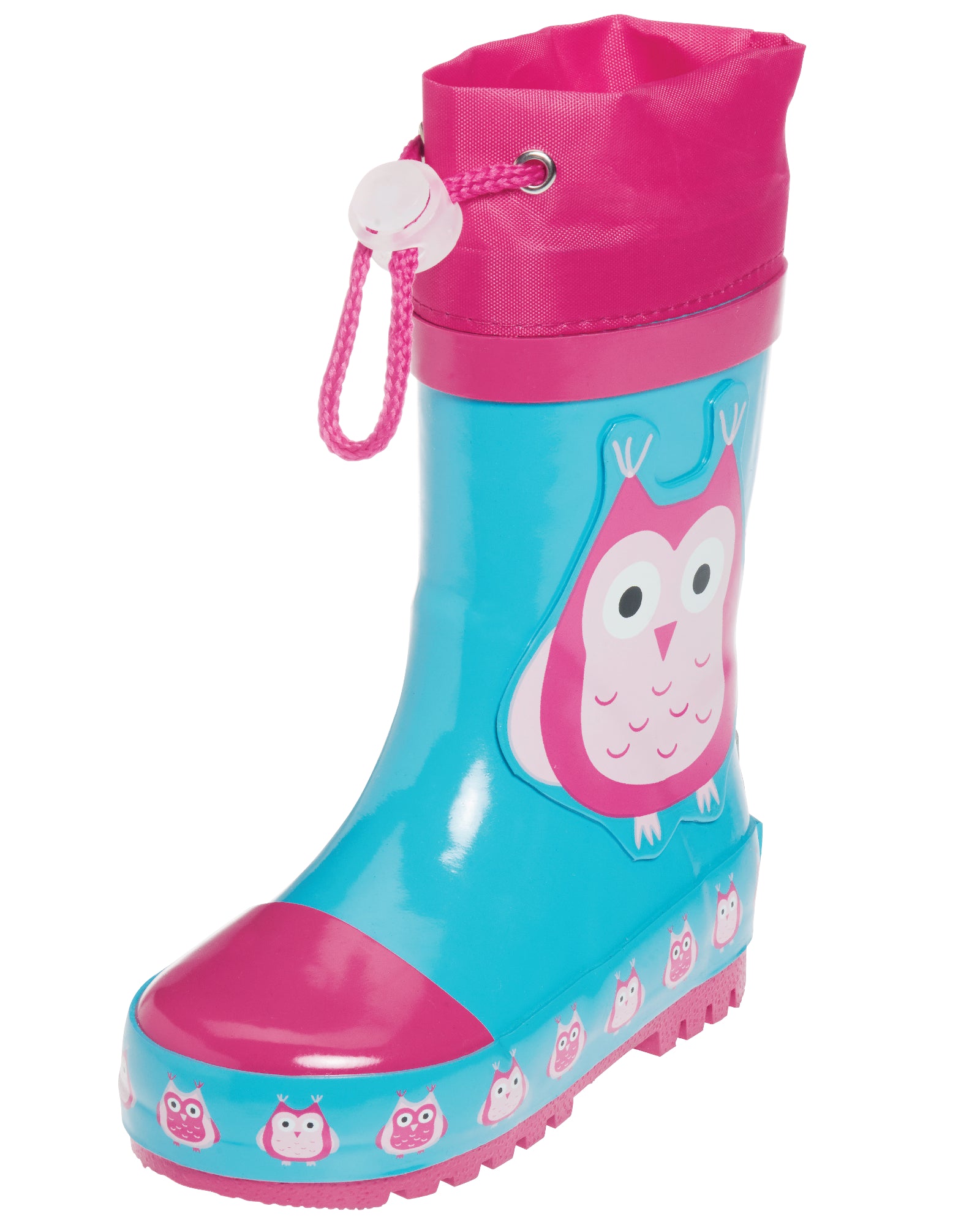 Kindergummistiefel Blau/Pink Winter | Playshoes