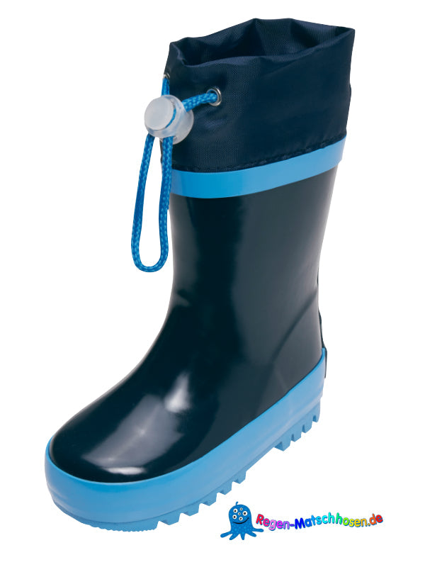 Baby und Kinder Gummistiefel Basic gefüttert von Playshoes in Marine