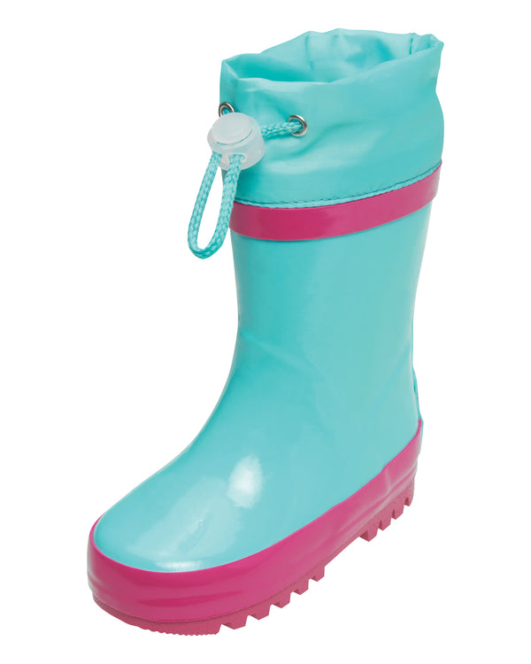 Baby Kindergummistiefel Türkis Winter gefüttert | Playshoes