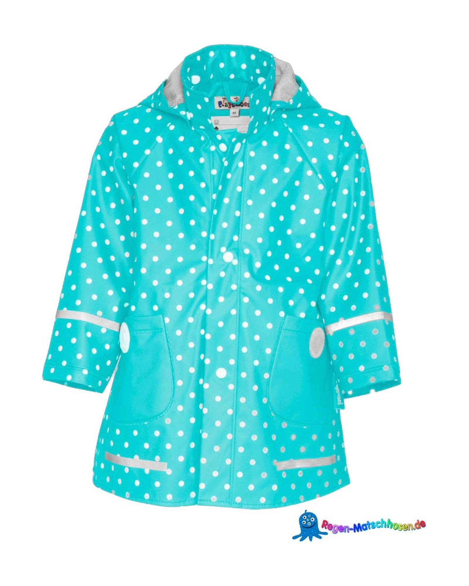maedchen-regenjacke-regenmantel-punkte-klein-in-tuerkis-weiss-704