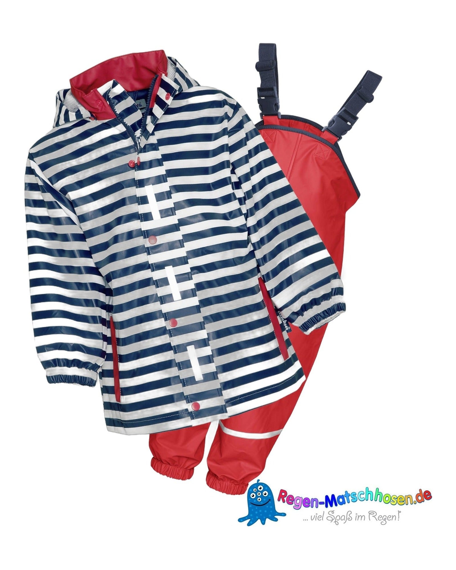 baby-und-kinder-regenanzug-playshoes-marine-weiss-rot-mit-lustigen-streifen-1290
