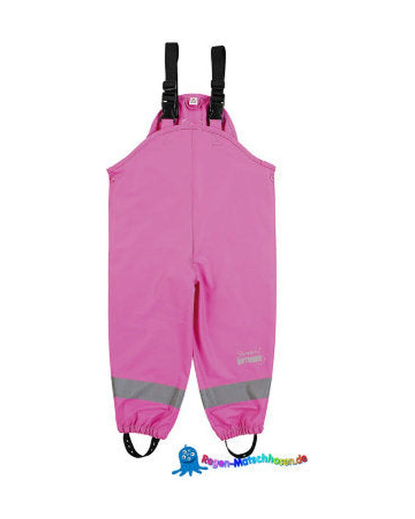 Matschhose gefüttert "warm mit Fleece" - in Pink - Regenhose von Sterntaler
