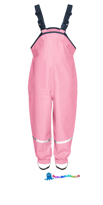 Playshoes Regenlatz-Matschhose "Colour" mit Taftfutter in Rosa