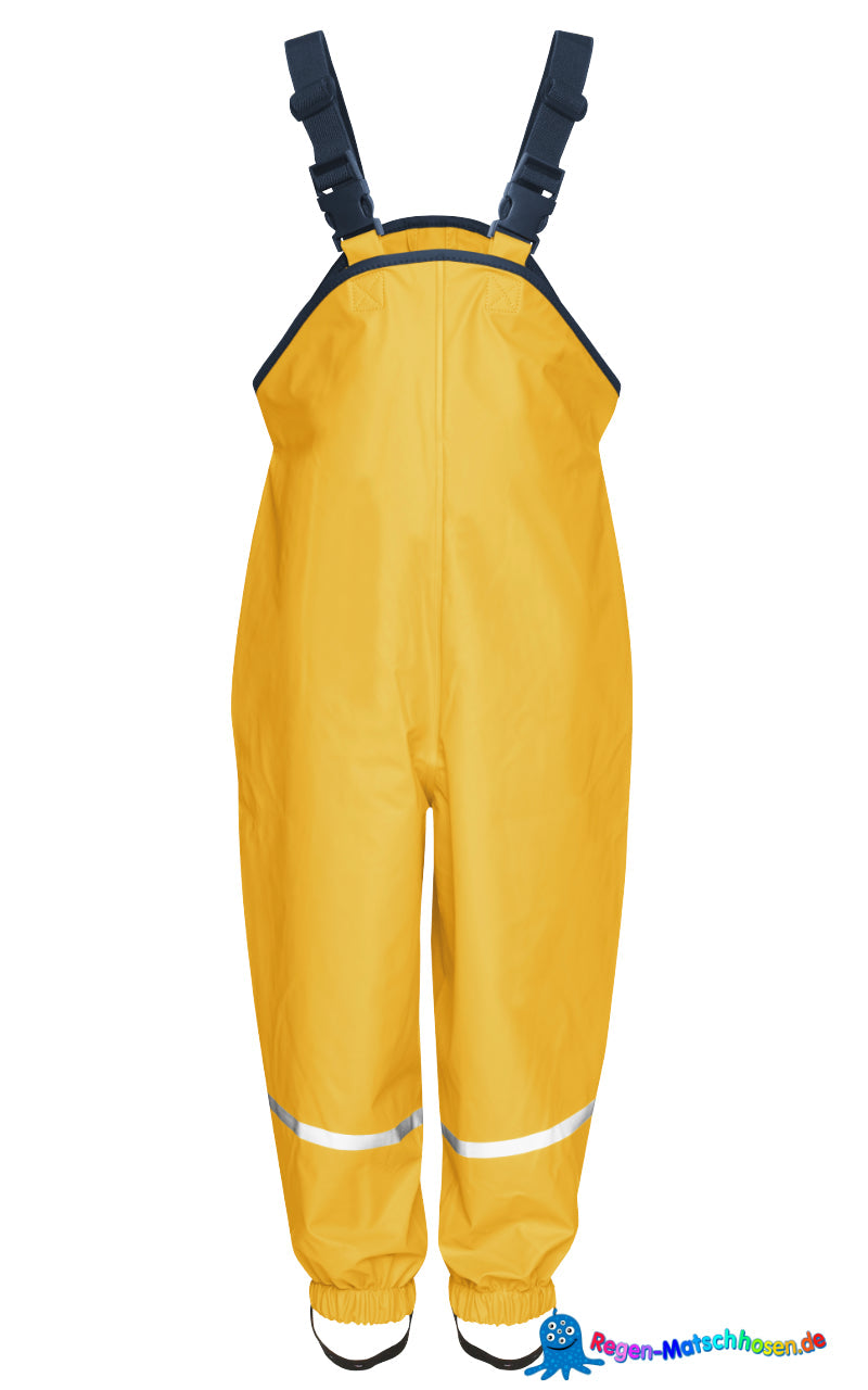 Playshoes Regenlatz-Matschhose "Colour" mit Taftfutter in Gelb