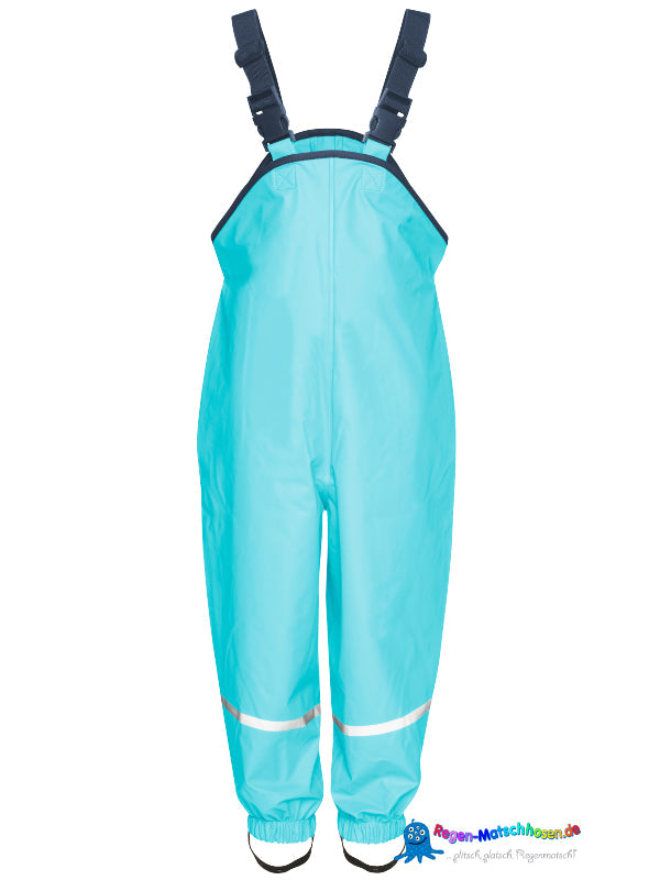 Playshoes Regenlatz-Matschhose "Colour" mit Taftfutter in Türkis