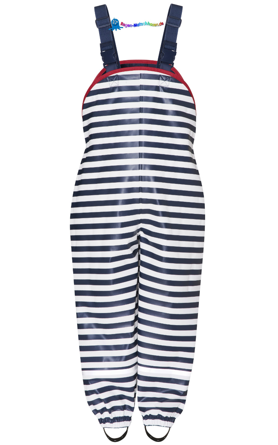 Playshoes Regenlatz-Matschhose "Maritim" mit Taftfutter in marine/weiß