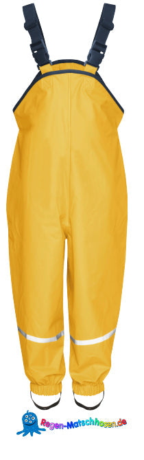 Playshoes Regen-Matschhose mit leichtem Baumwollfutter -Gelb