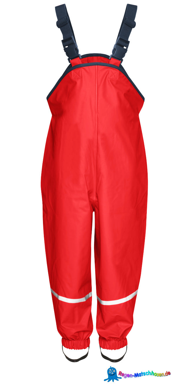 Playshoes Matschhose mit leichtem Baumwollfutter -Rot