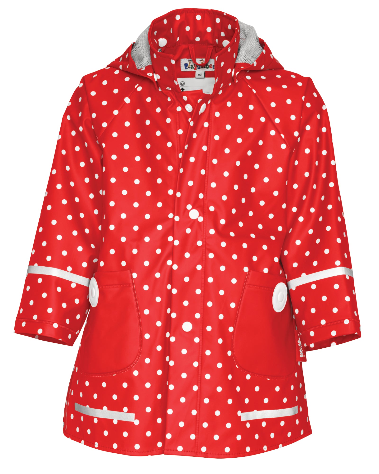 Regenmantel Punkte Rot/Weiß | Playshoes