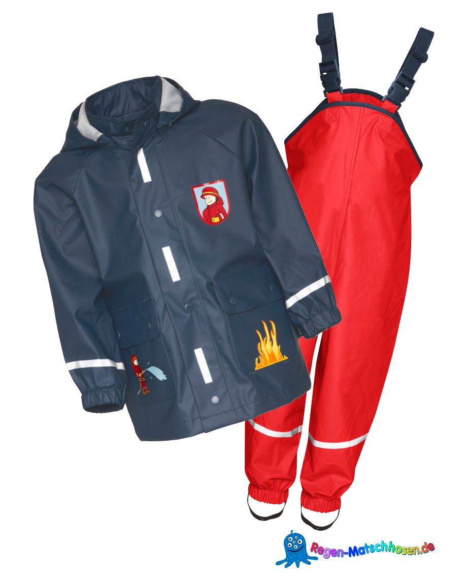 Regenanzug im Feuerwehr Design von Playshoes