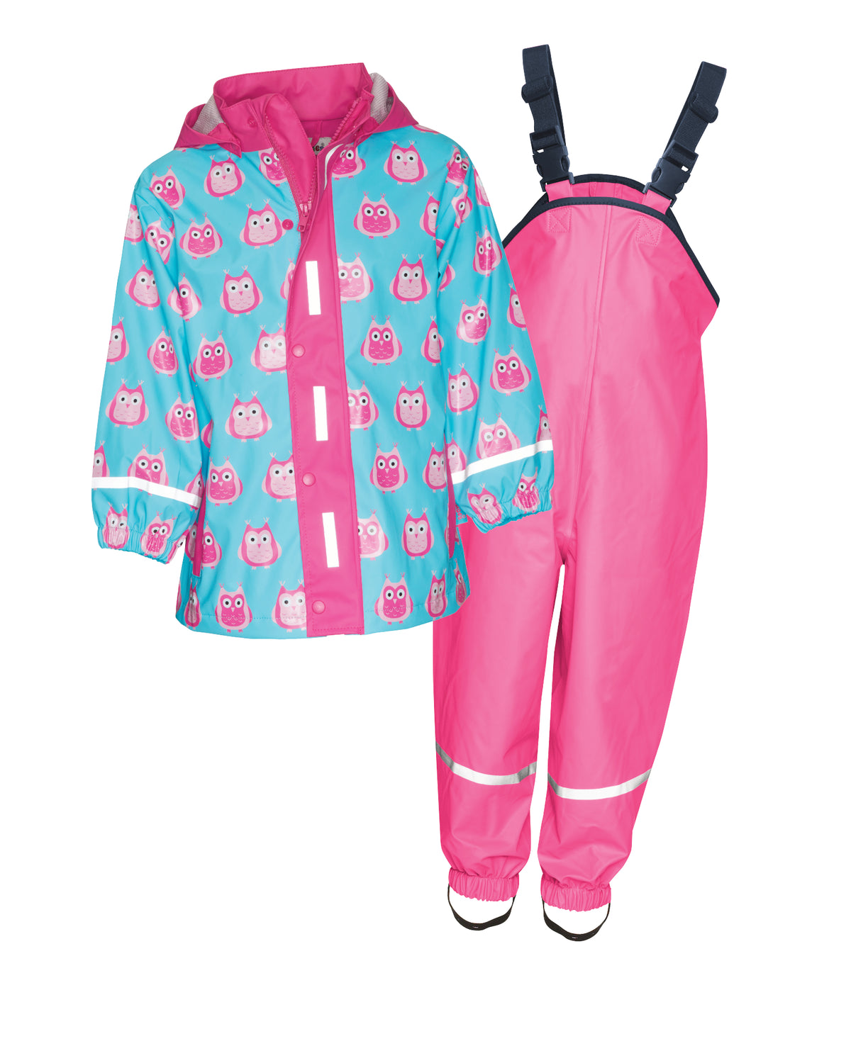 Kinder Regenanzug Hellblau/Pink Sommer | Playshoes