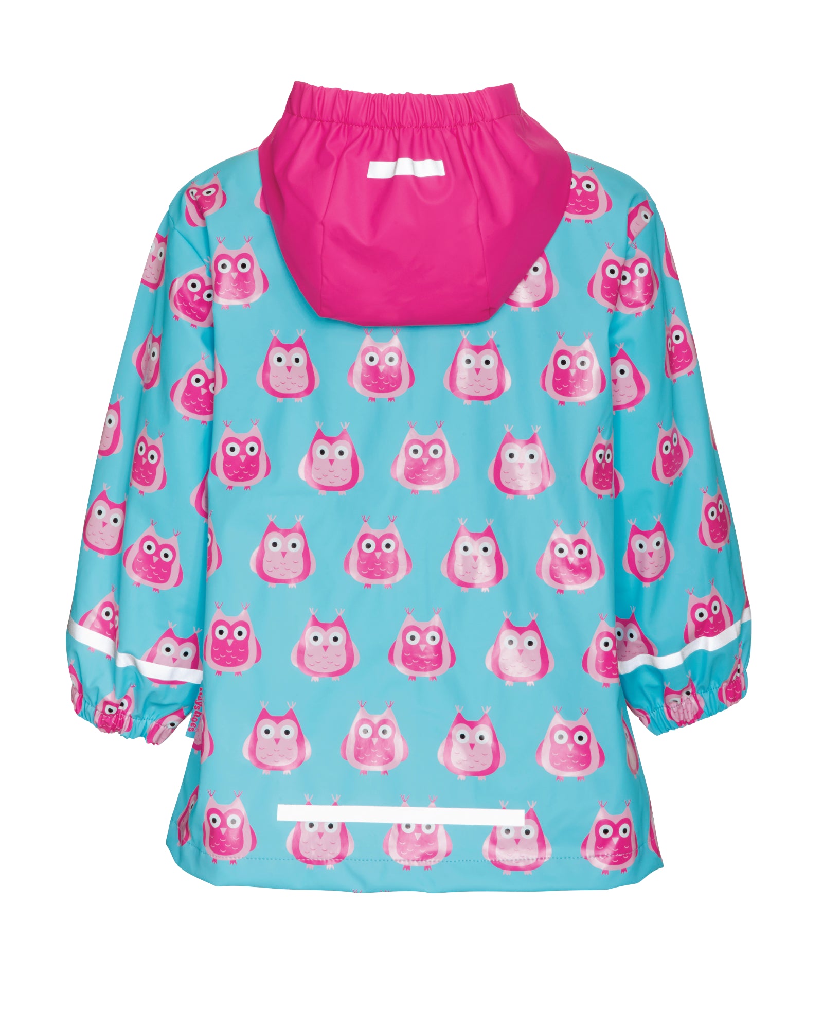 Regenmantel 'Eulen' Hellblau/Pink Sommer | Playshoes