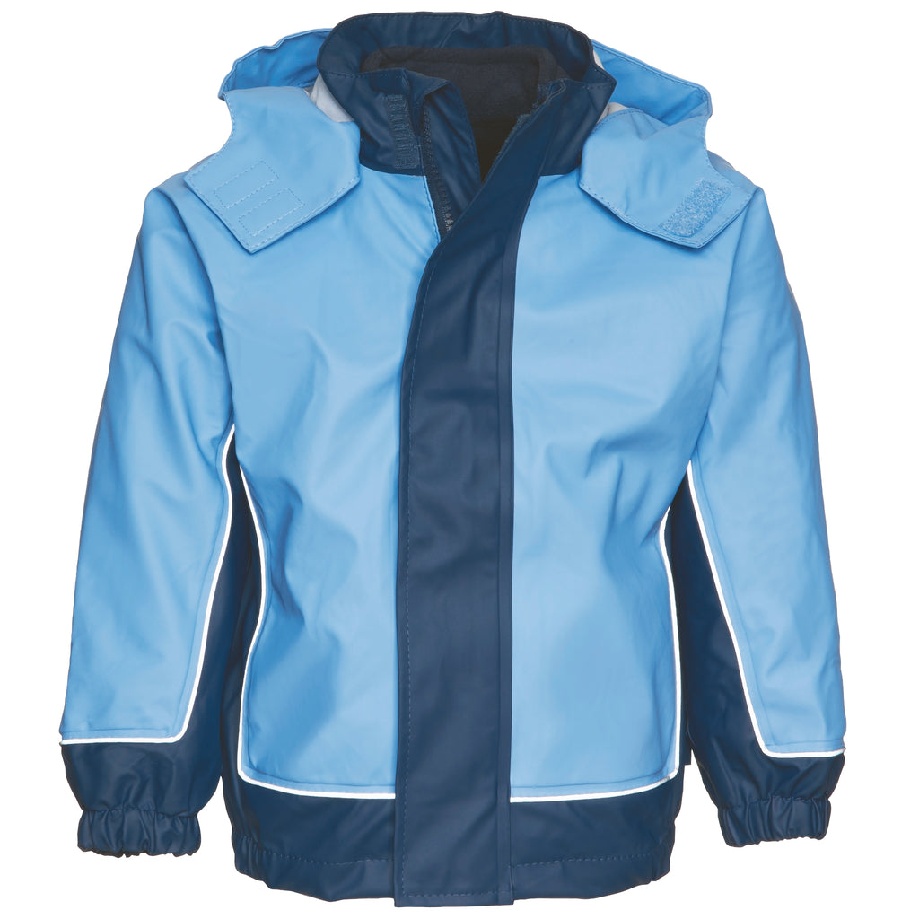 Playshoes Kinder Regenjacke 3 in 1 -Marine/Hellblau