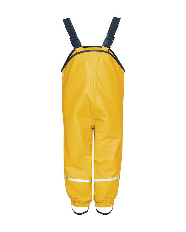 Kinder Matschhose Gelb Winter mit Fleecefutter von Playshoes