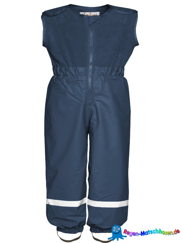 PLAYSHOES Kinder Regenhose - mit warmen Fleecelatz in Marine