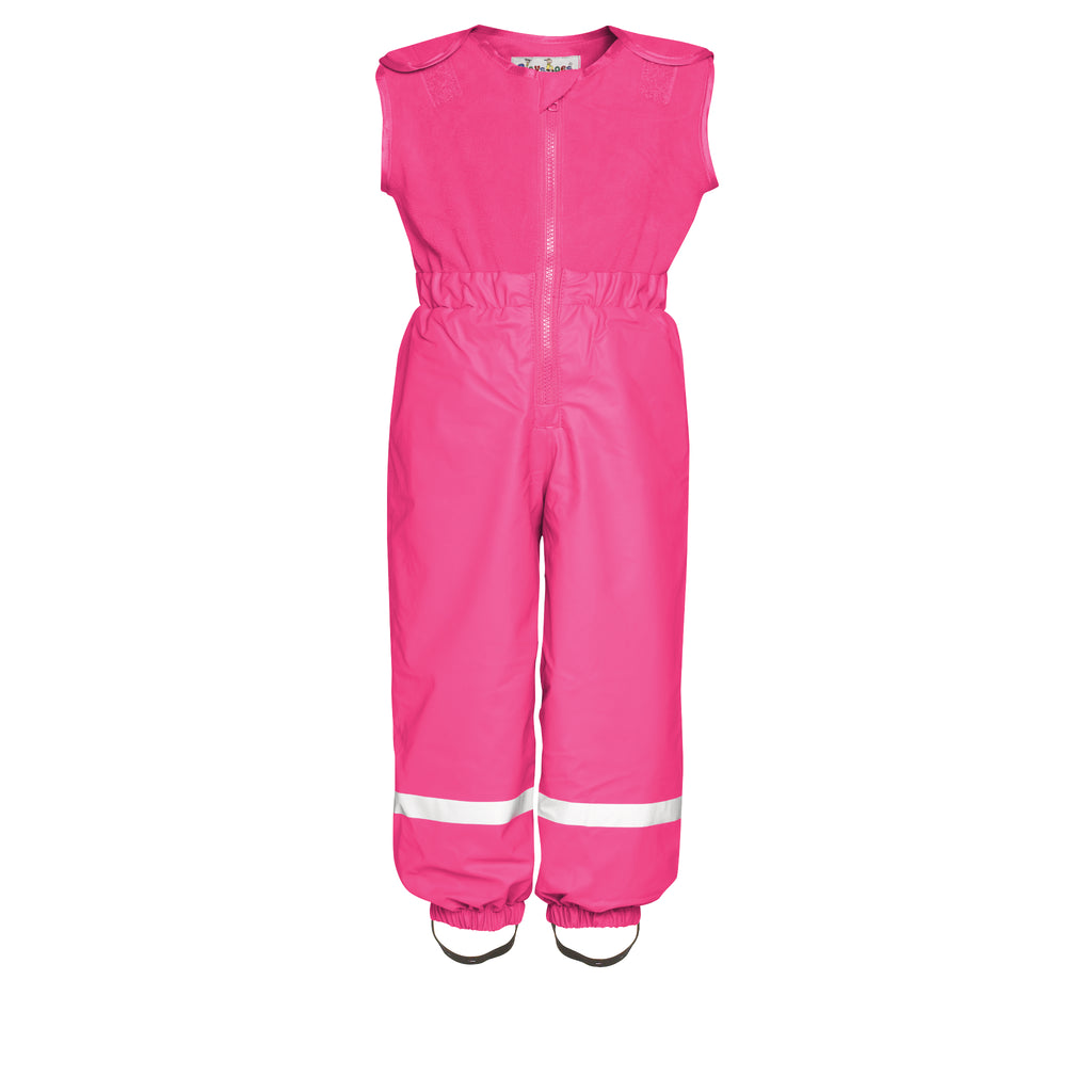Playshoes Regen-Matschhose "mit warmen Fleecelatz gefüttert" in Pink
