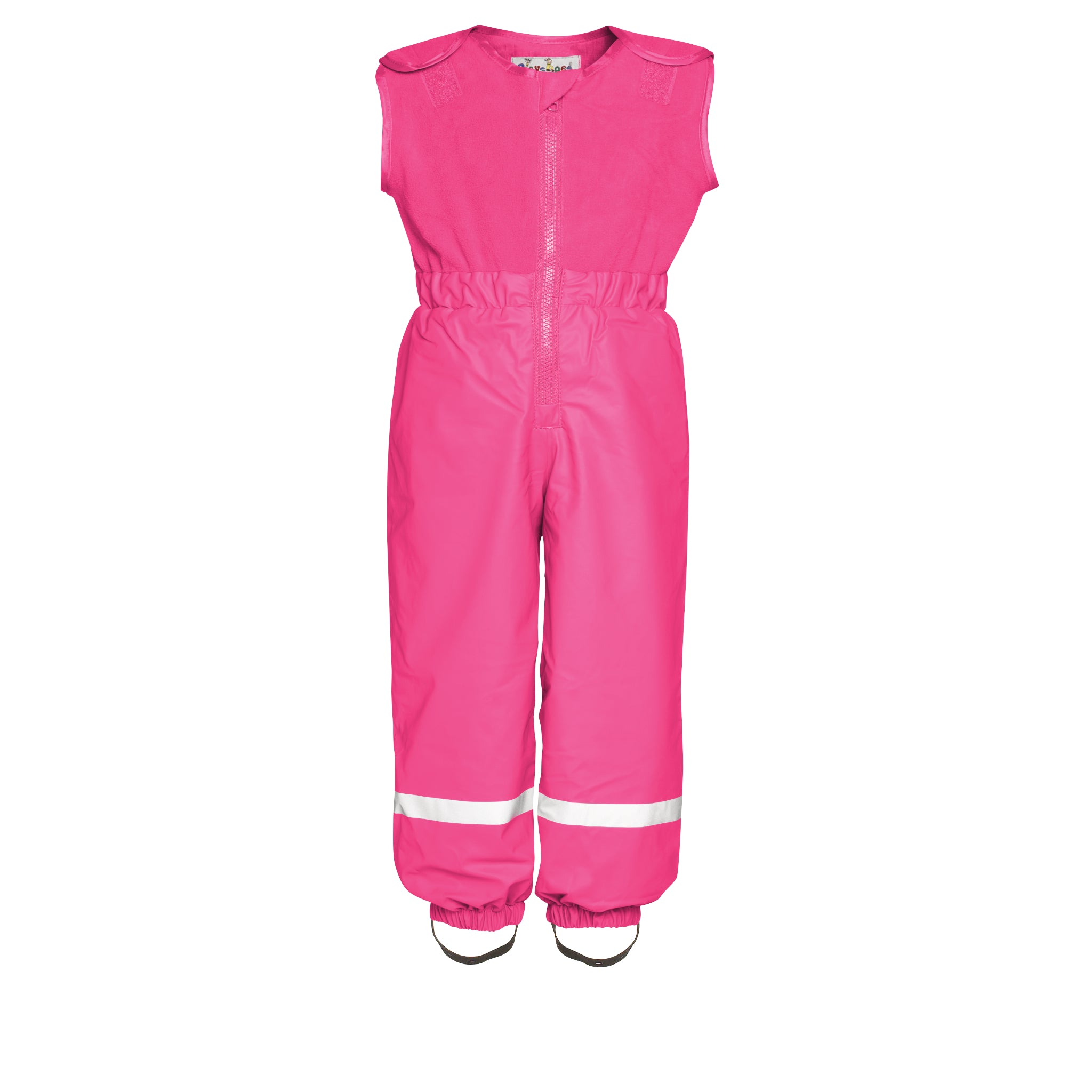 Playshoes Regen-Matschhose "mit warmen Fleecelatz gefüttert" in Pink