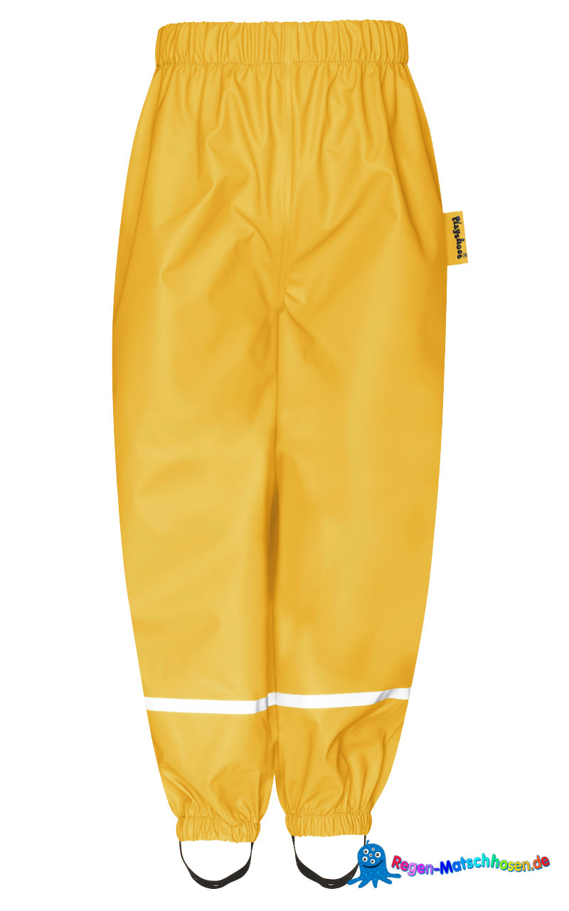 Playshoes Regen-Matschhose Bundhose "mit warmen Fleece gefüttert" - Gelb