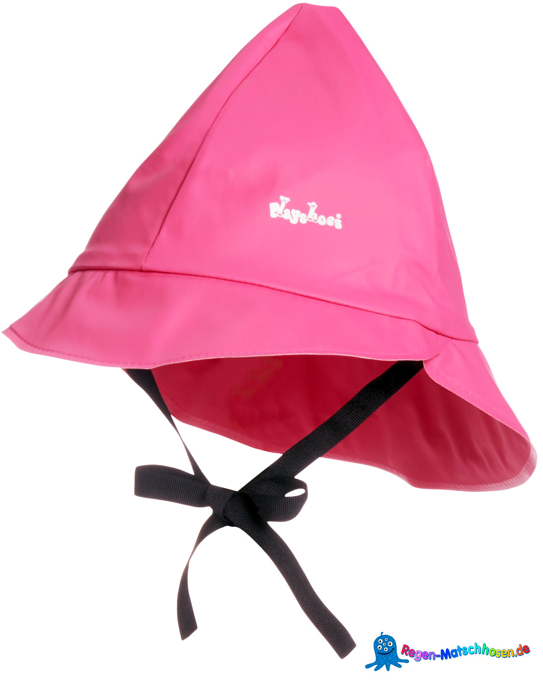 Kinder Regenhut  in pink mit Baumwollfutter von Playshoes