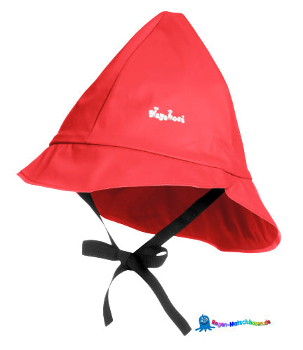 Kinder Regenhut  in rot mit Baumwollfutter von Playshoes