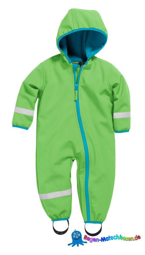 Baby Softshell-Overall von Playshoes in Grün