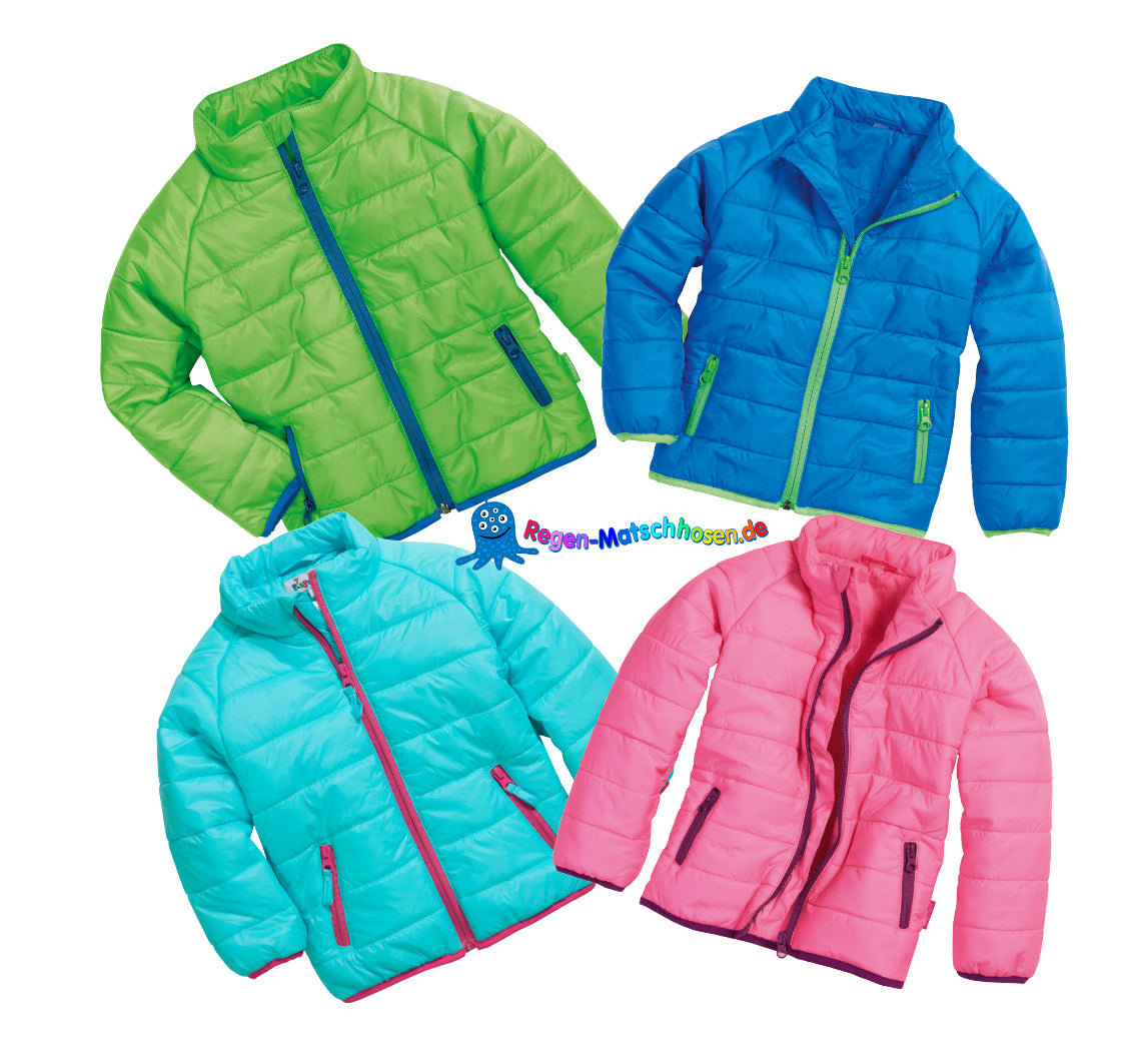 Kinder Steppjacke in Türkis von Playshoes ultraleicht