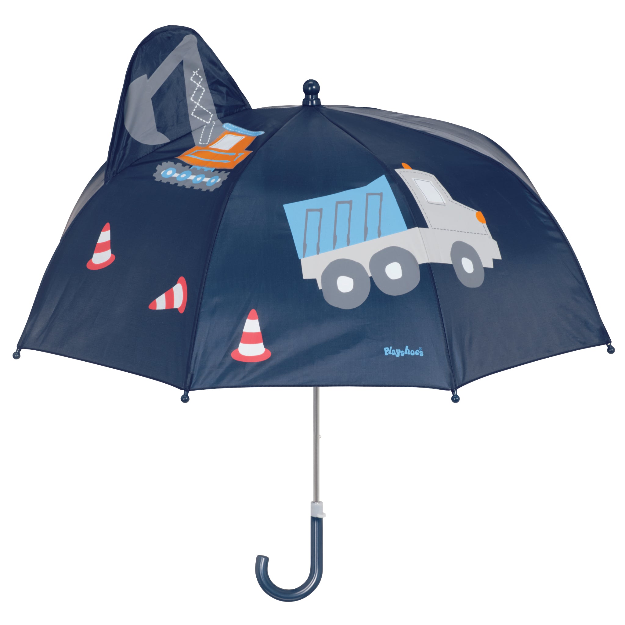 Lustiger Kinder Regenschirm Baustelle 3D von Playshoes