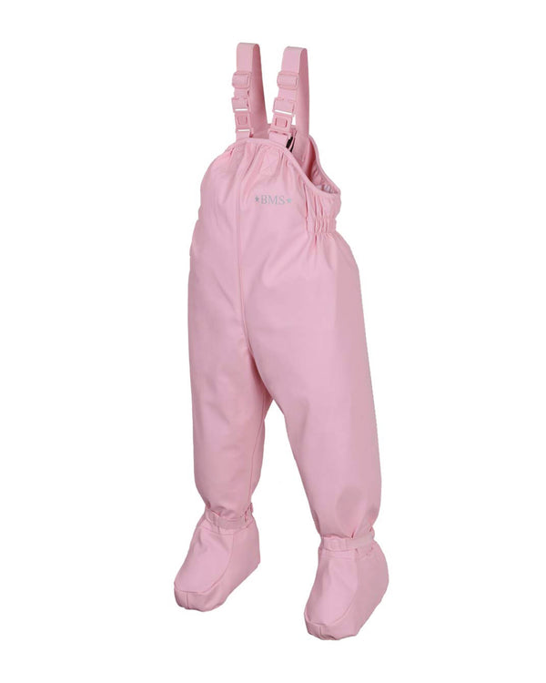 Babybuddy Matschhose Rosa mit festen Füßen | BMS