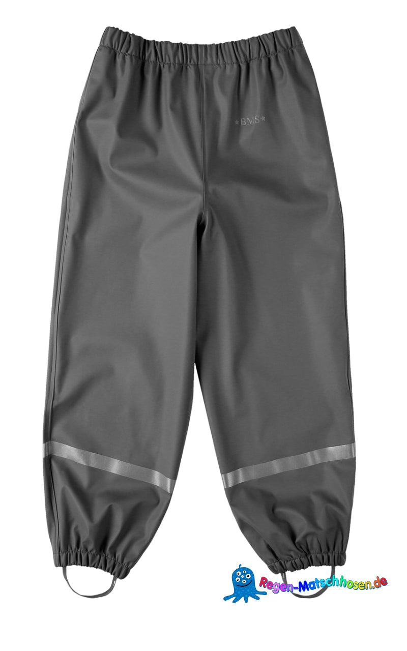Baby und Kinder Matschhose Buddelhose "mit Taftfutter" in Schlupfform in Grau - BMS