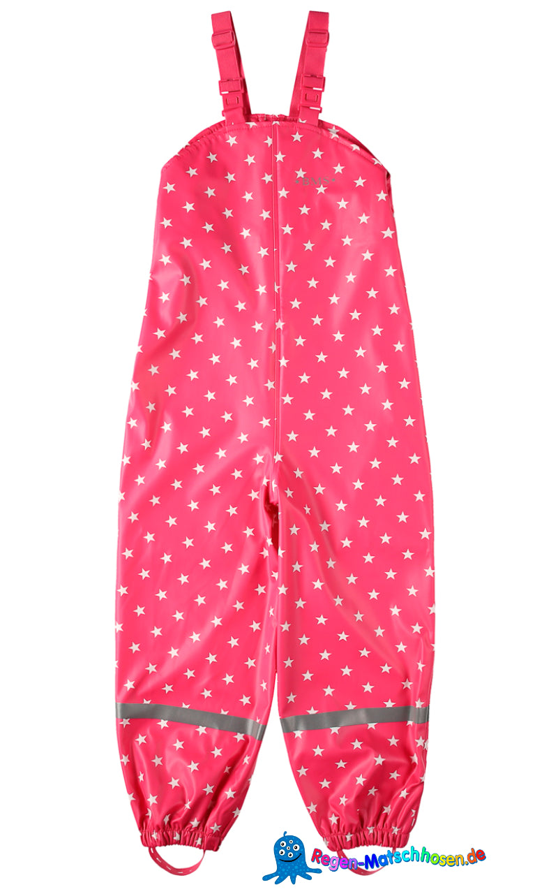 BMS Mädchen Matschhose Buddelhose in pink mit Sterne
