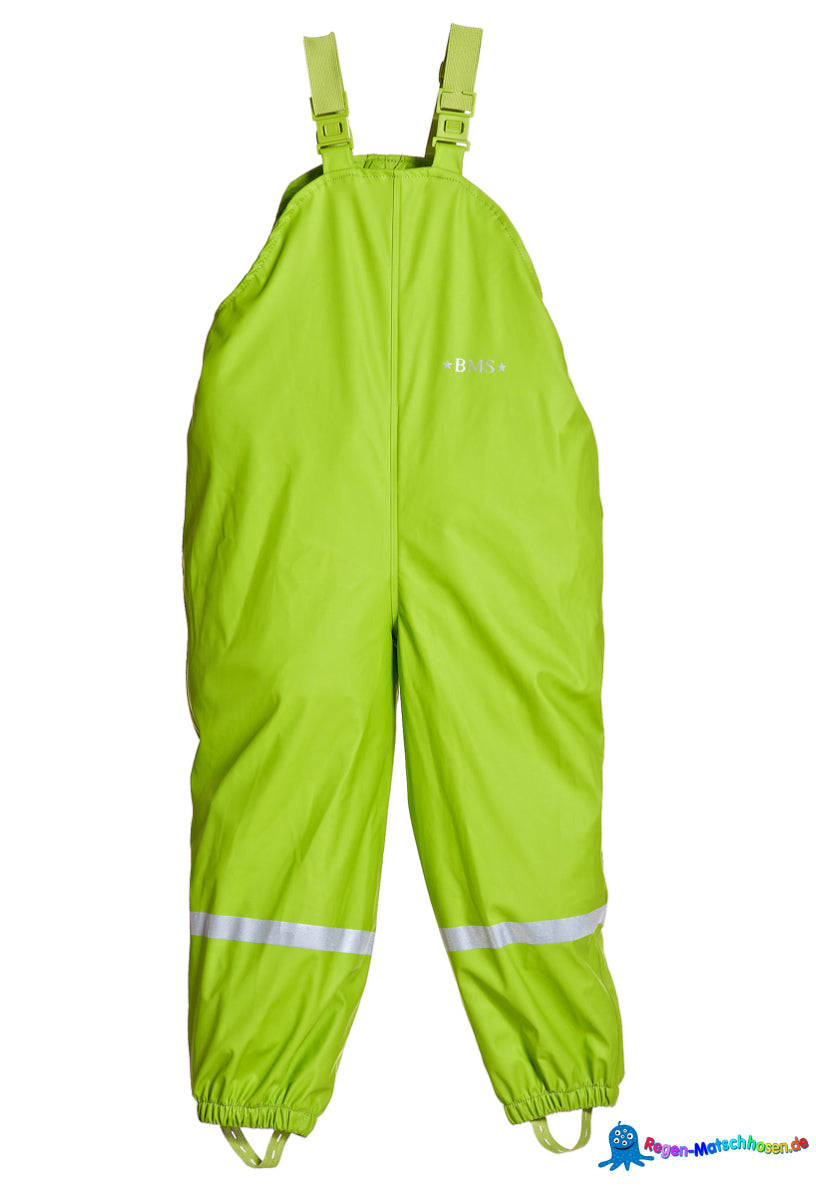 BMS Matschhose Buddelhose für Kinder "leicht gefüttert" - in Limette