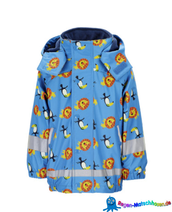 Baby und Kinder Regenjacke 3 in 1 Multifunktionsjacke - Safari - allover Print von Sterntaler