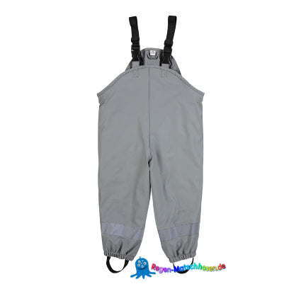 Kinder Matschhose gefüttert "warm mit Fleece" - in Grau - Regenhose von Sterntaler