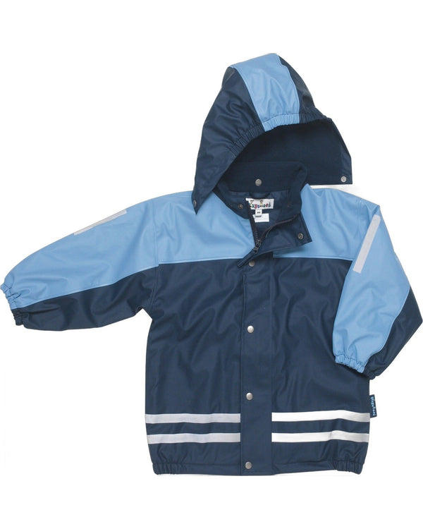 sale-kinder-regenjacke-matschjacke-2-farbig-warm-mit-fleece-gefuettert-hellblau-dunkelblau-von-playshoes-146