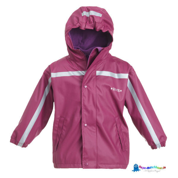 Räuberwald BMS 4-Jahreszeiten Buddeljacke - mit separater Fleecejacke, warm gefüttert in Beere