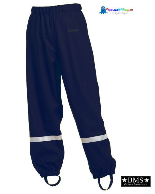 Baby und Kinder Matschhose Buddelhose "mit Taftfutter" in Schlupfform in Marine - BMS