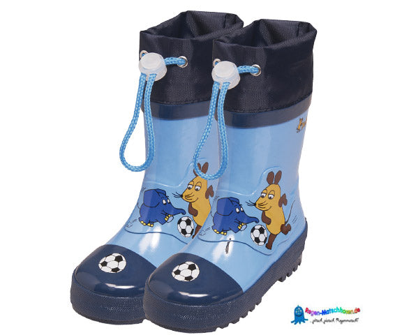 Süße Kinder Gummistiefel "Maus" in Blau