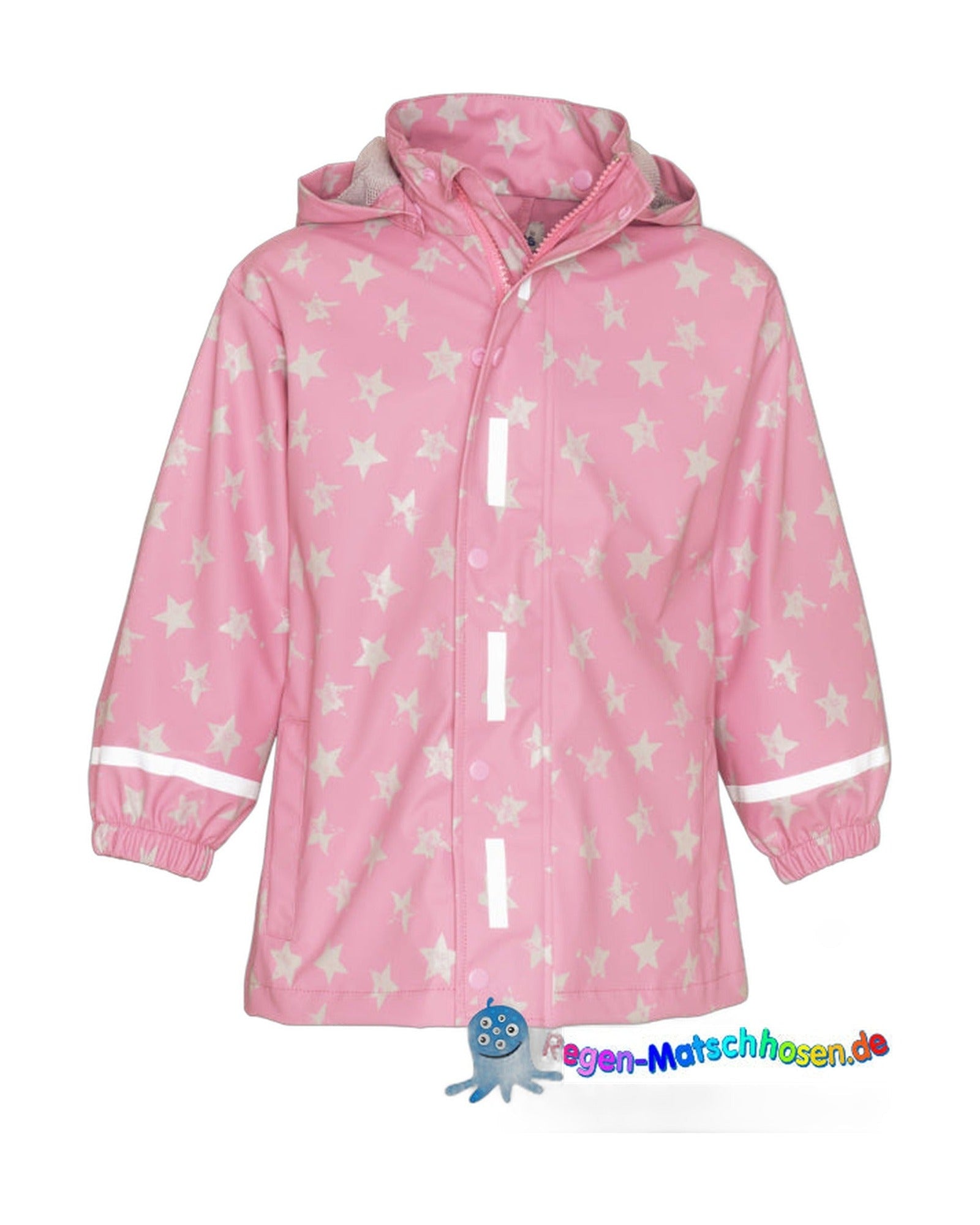 kinder-regen-mantel-playshoes-in-rosa-mit-coolen-sternen-im-stone-brushed-look-2261
