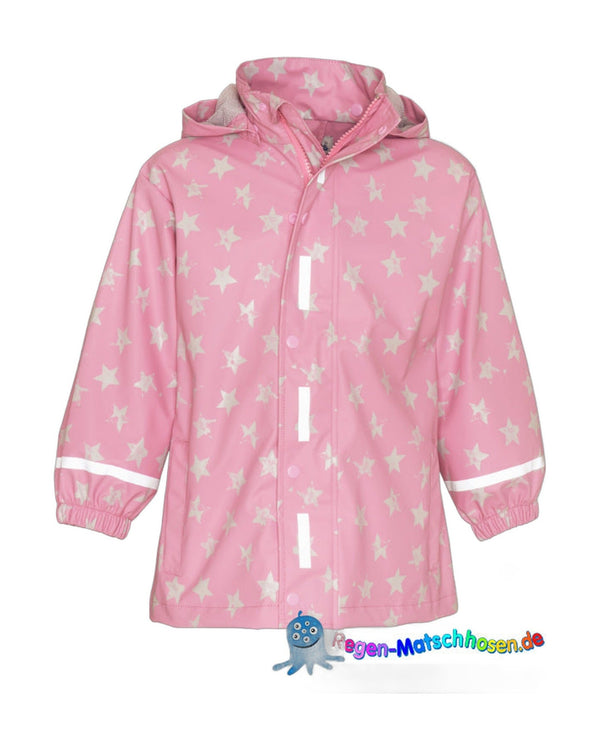 kinder-regen-mantel-playshoes-in-rosa-mit-coolen-sternen-im-stone-brushed-look-2261