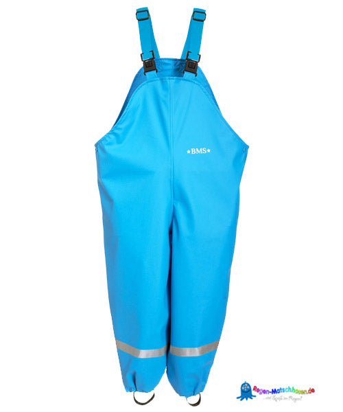BMS Winter Matschhose Buddelhose für Kinder "warm mit Fleece gefüttert" - in Hellblau