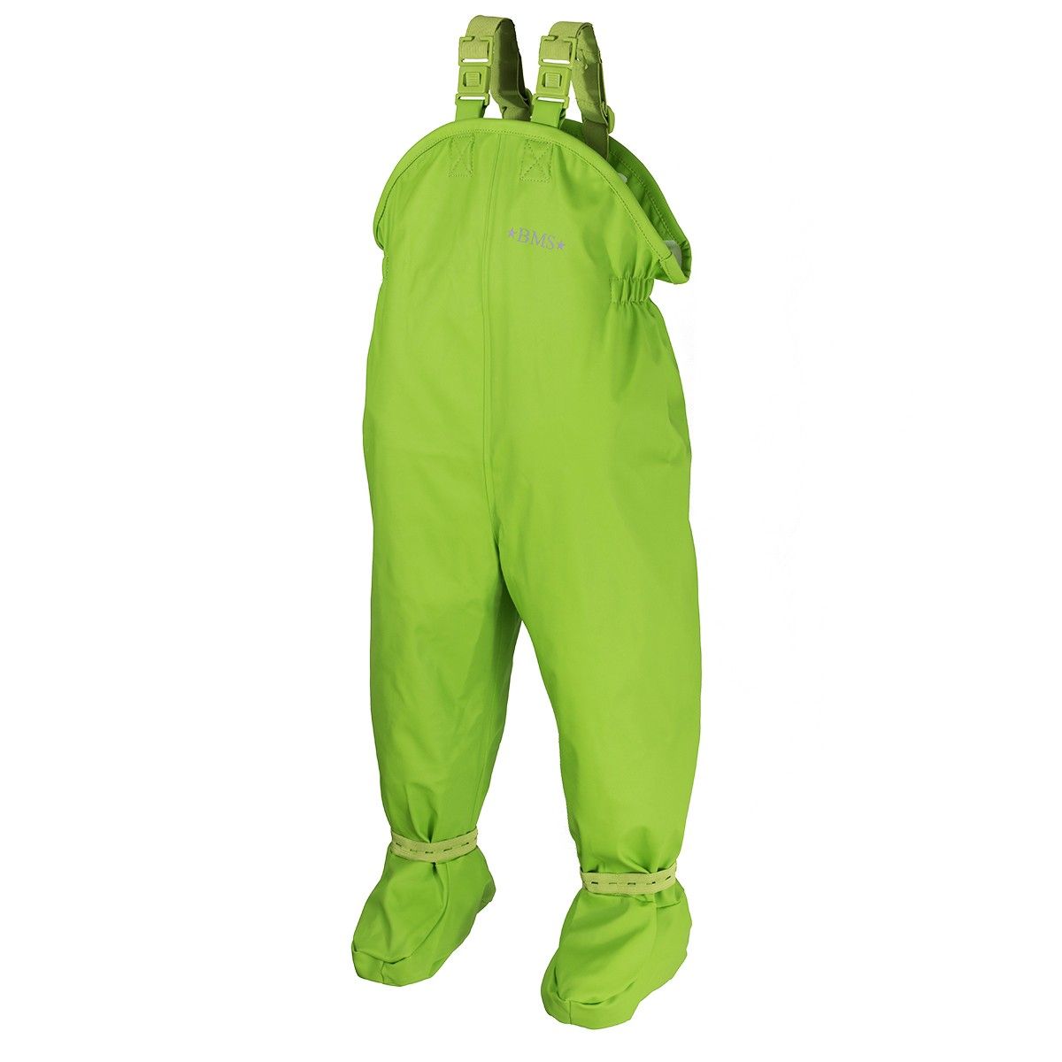 BMS Baby Buddy Matschhose Buddelhose Regenhose mit Füssen in Grün