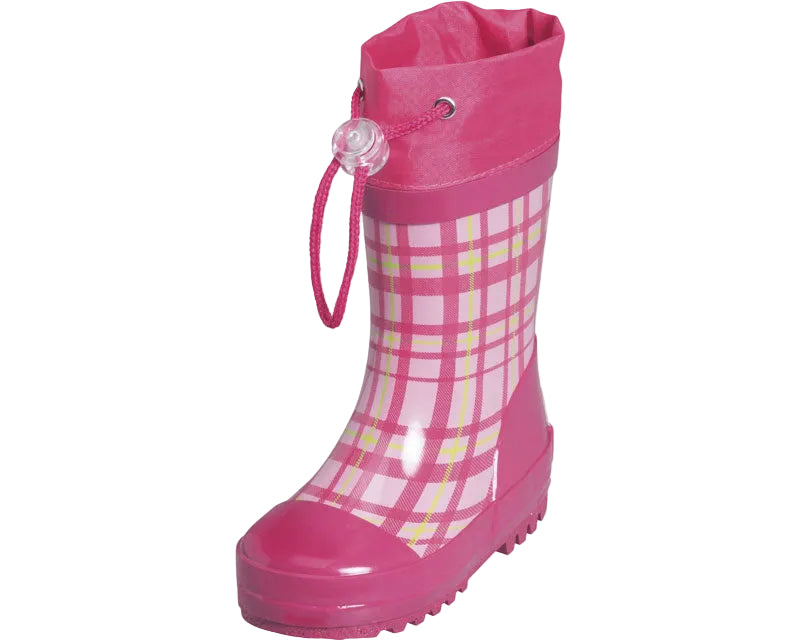 Kinder Gummistiefel "Karo" in Pink Größe 20/21