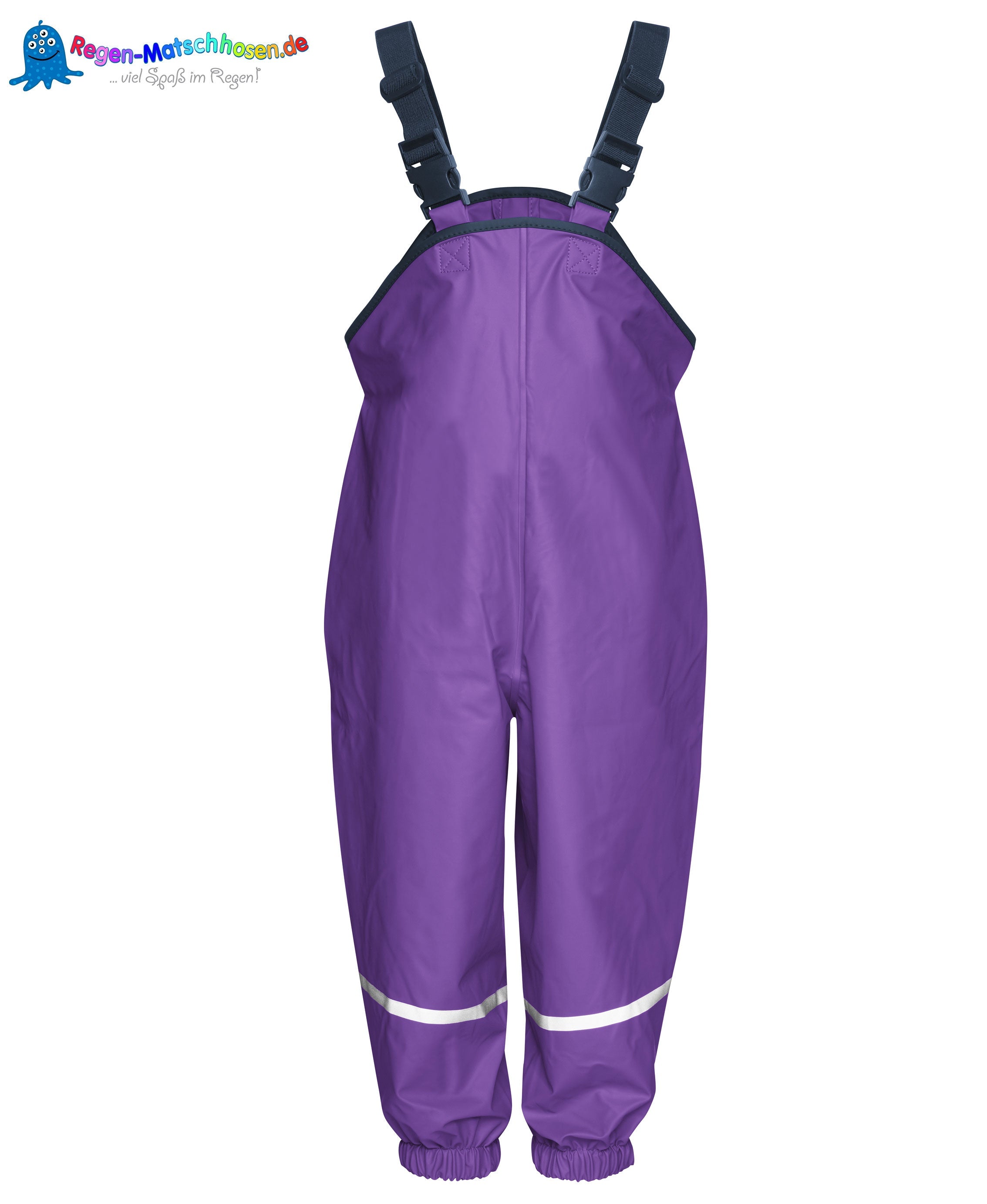 Playshoes Regenlatz-Matschhose "Colour" mit Taftfutter in Lila