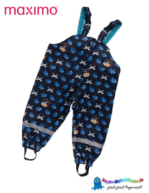 MAXIMO Baby und Kinder Matschhose Buddelhose mit Jerseyfutter "Pirat"