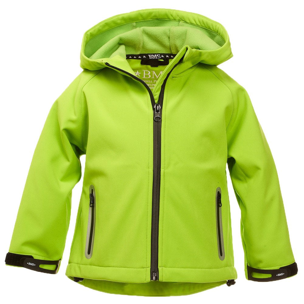 BMS Kinder Baby Softshelljacke in Hellgrün hochwertig atmungsaktiv