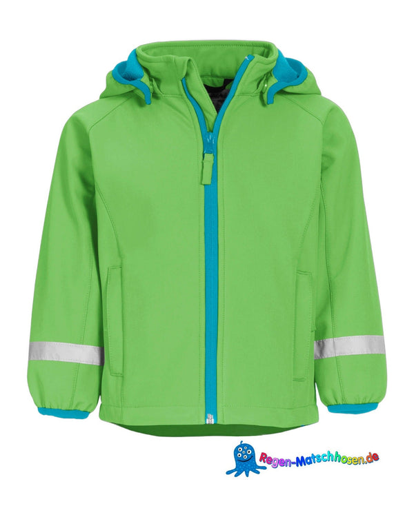 baby-und-kinder-softshelljacke-in-gruen-unifarben-2187